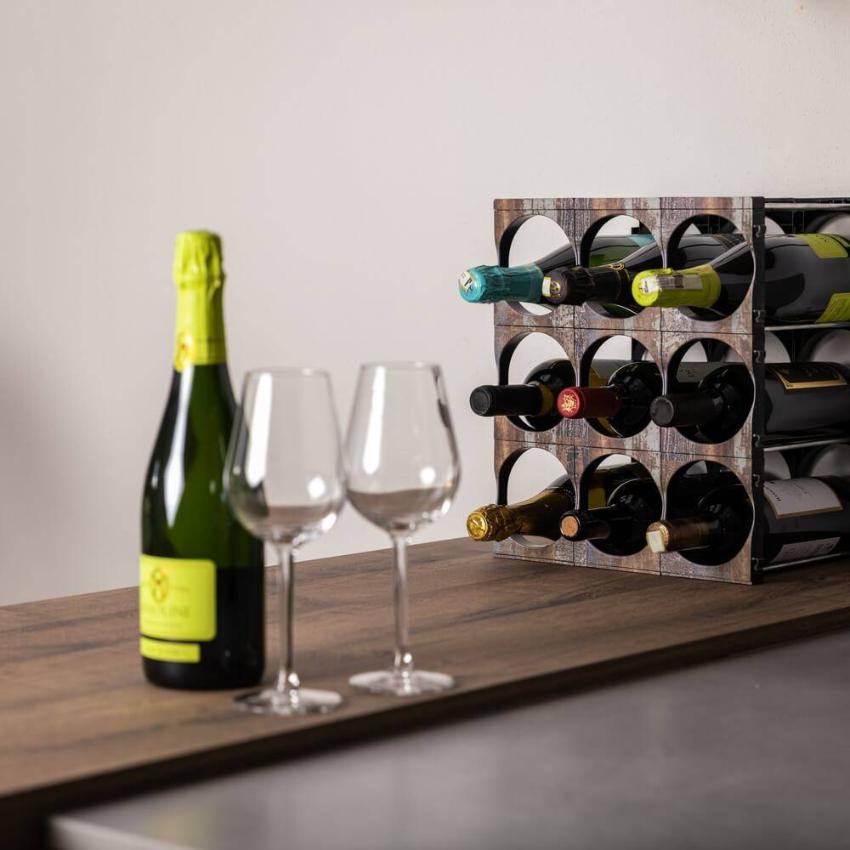 Caneva Wine Rack Patterned